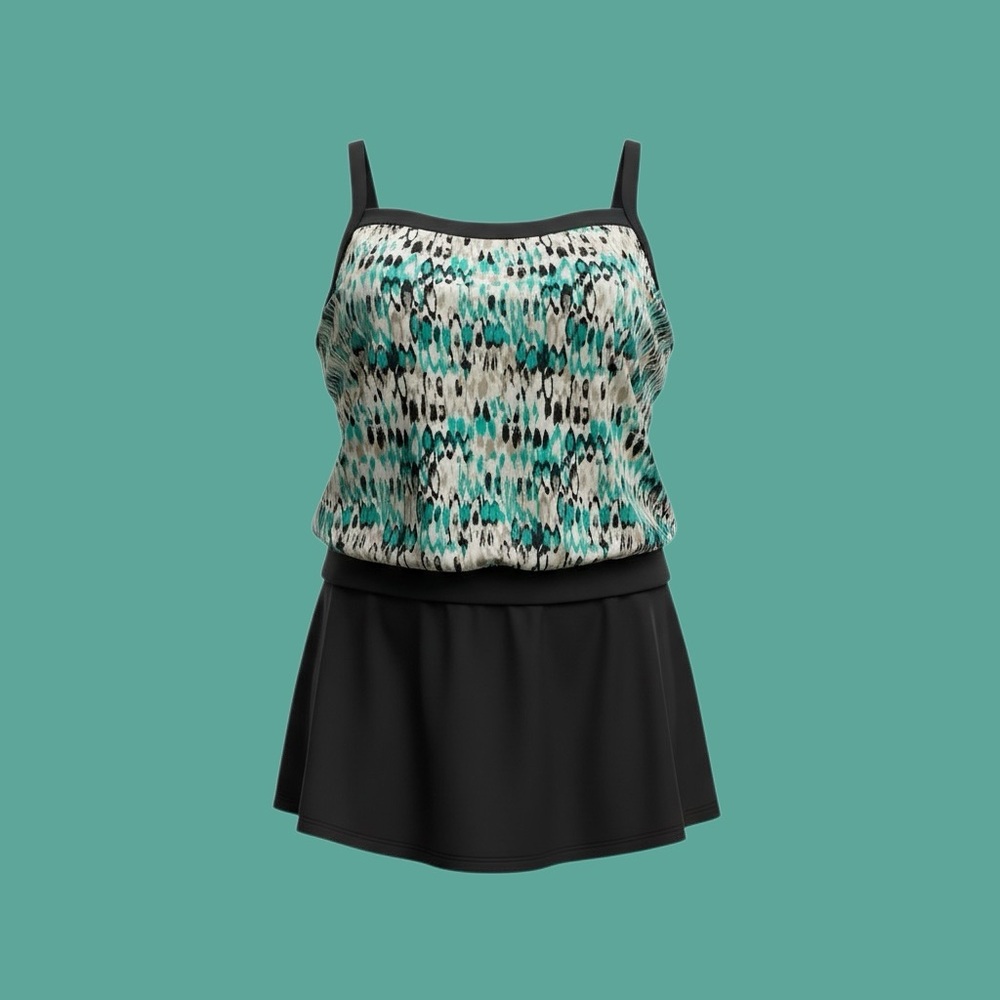 Azul Women’s Ikat Design Swimdress - 18W